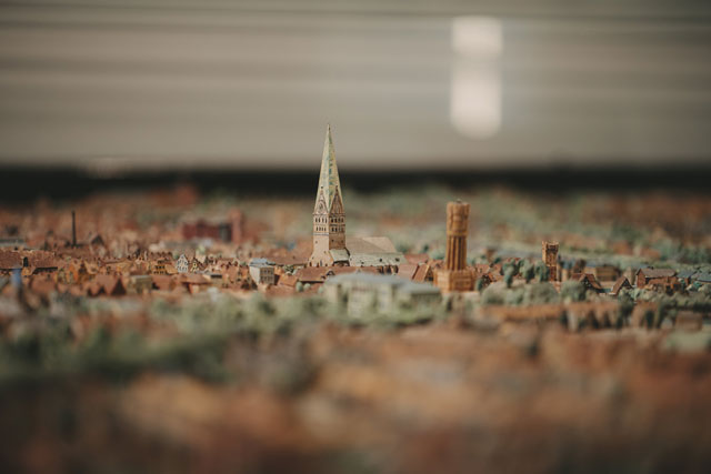 Ausschnitt Stadtmodell im Museum Lünenburg