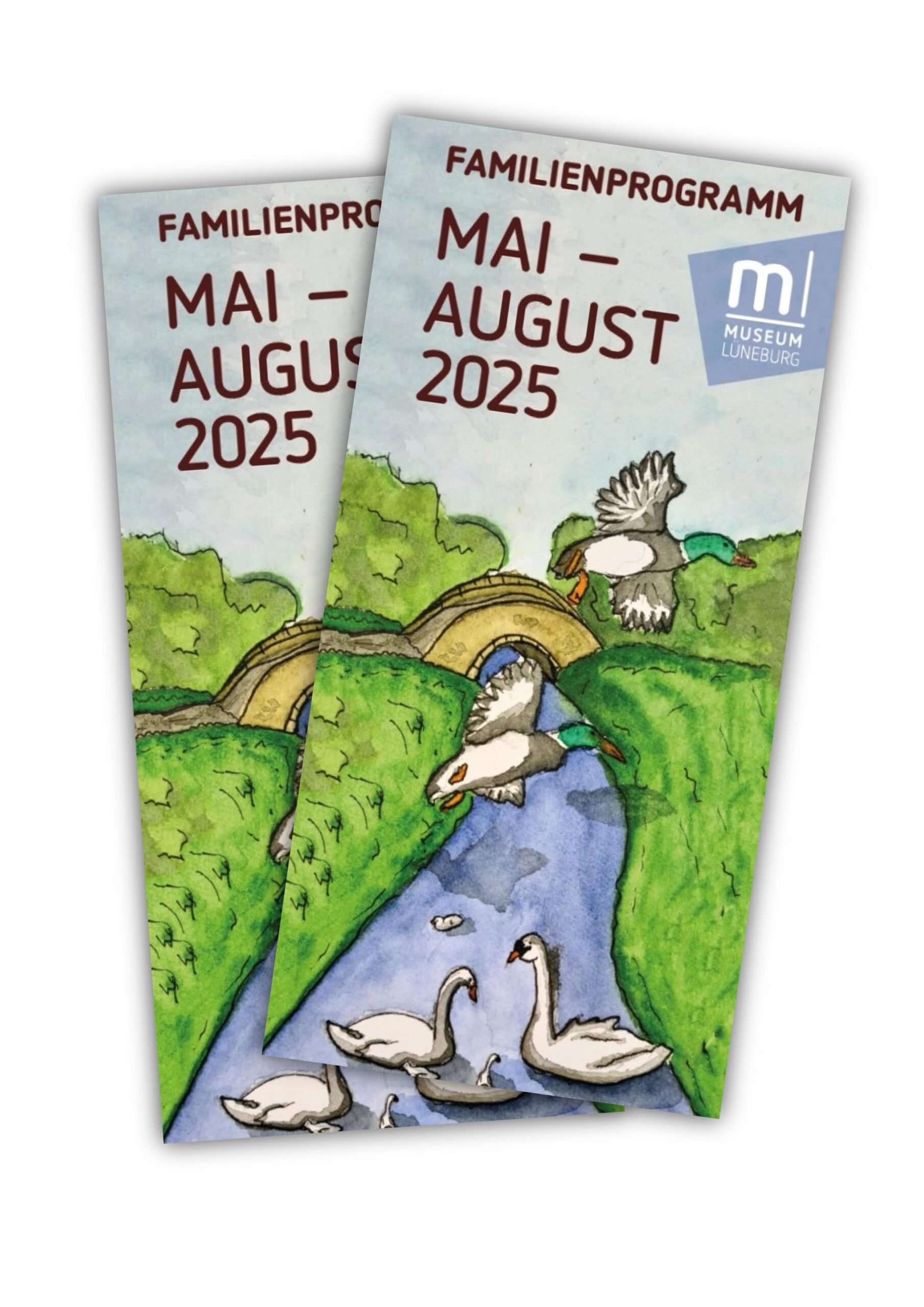 Flyer-Vorschau Familienprogramm Museum Lüneburg ab Mai 2025
