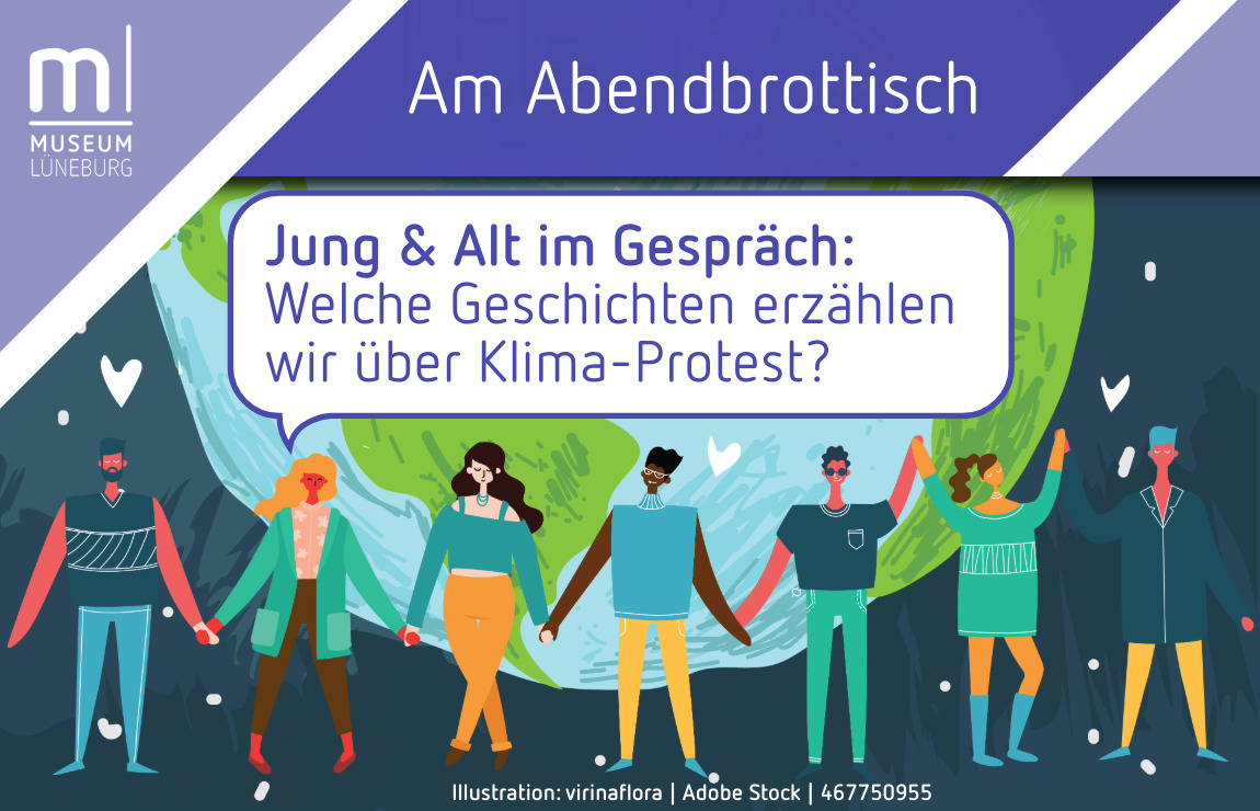 Illustration für den Abendbrottisch im August 2025: Eine überdimensionale Hand trägt eine rennende Person.