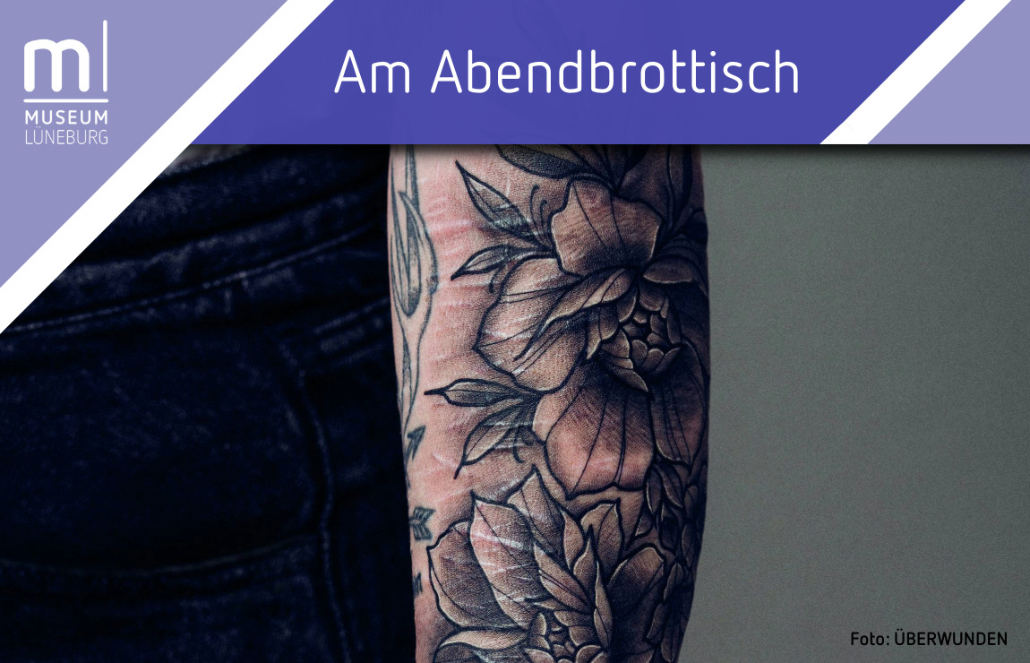 Illustration für den Abendbrottisch im August 2025: Eine überdimensionale Hand trägt eine rennende Person.