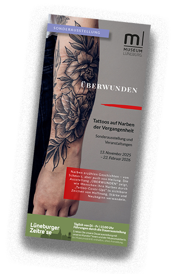 Vorschau Januar 2026 Cover des Programmflyers Dezember 2025 mit großer Werbung für den Kunsthandwerksmarkt "Zu guter Letzt"