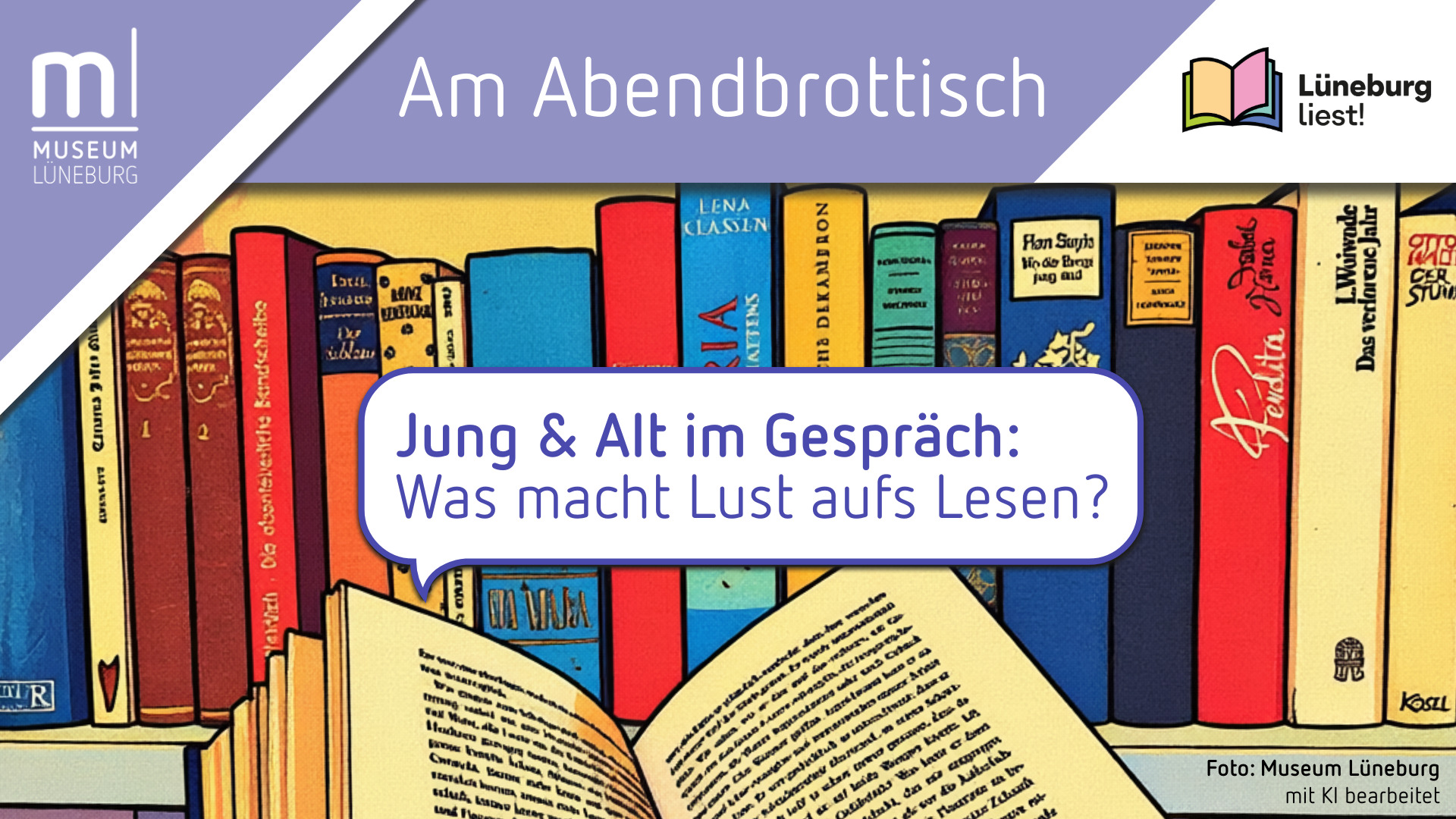 MLG Mai 26-30-Abendbrottisch Glück inklusive Am Abendbrottisch: "Was macht Lust auf's Lesen?"
