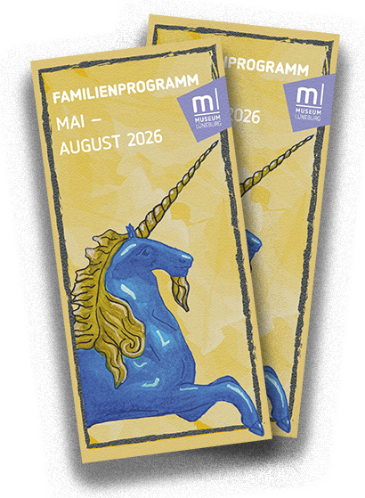 Cover des Familienprogramm für Mai bis August 2026 mit einem Einhorn